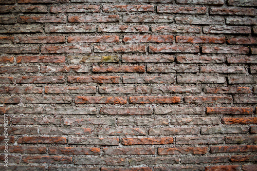 Wall texture with old bricks.