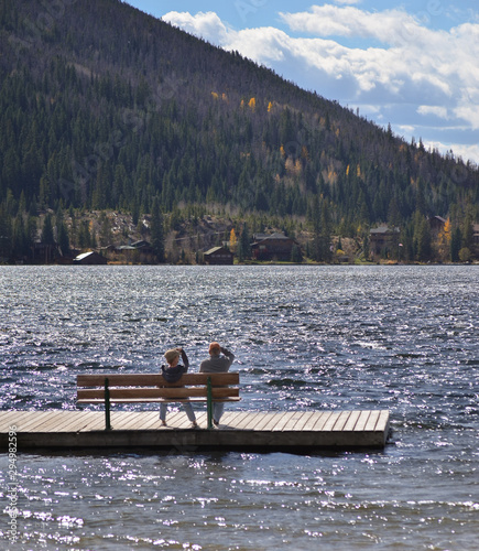 Couple in the pier