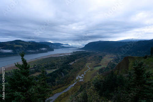 The Columbia Gorge from Crown Point in Early Autumn