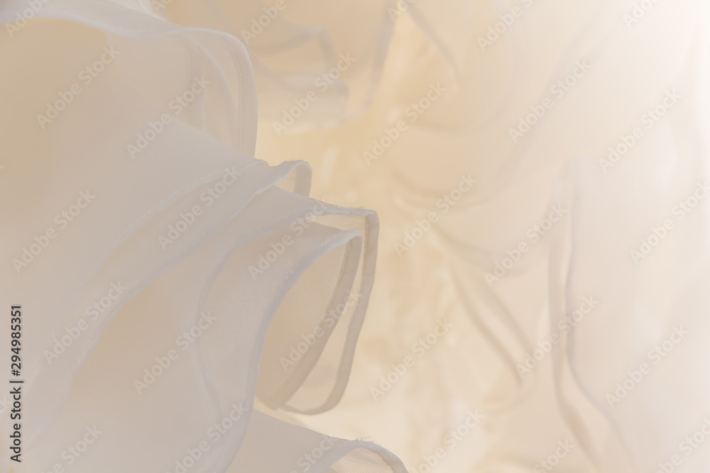 Obraz premium Details of the bride dress fabric and beautiful embroidery wedding concept used as a background for illustrations