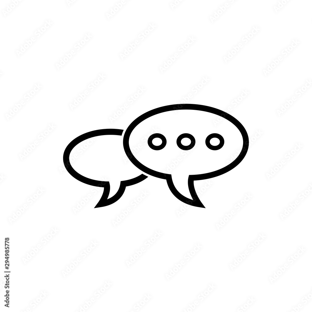bubble speak icon trendy flat design bubble speak icon trendy flat design