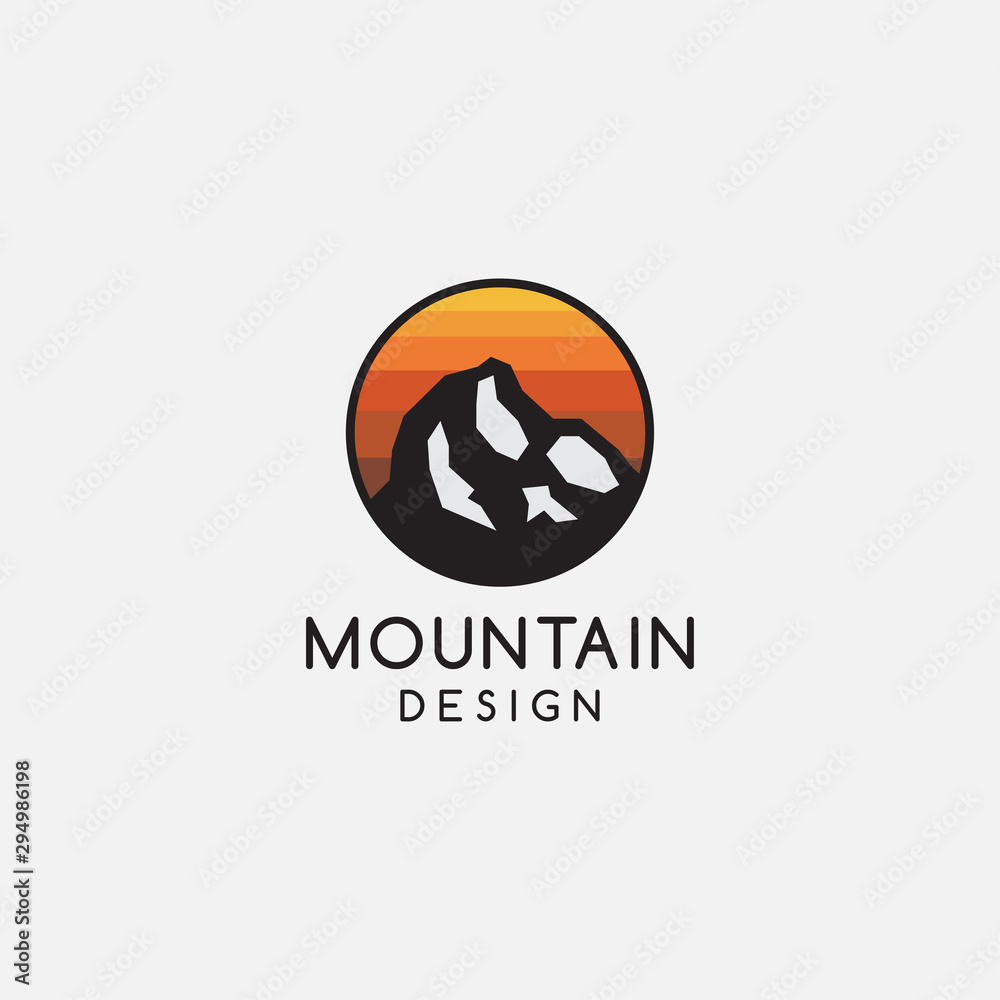mountain logo icon template - vector mountain logo icon template - vector