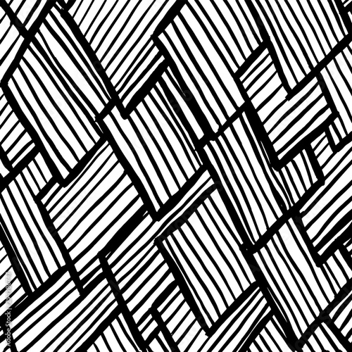Brush texture pattern. Grunge vector.