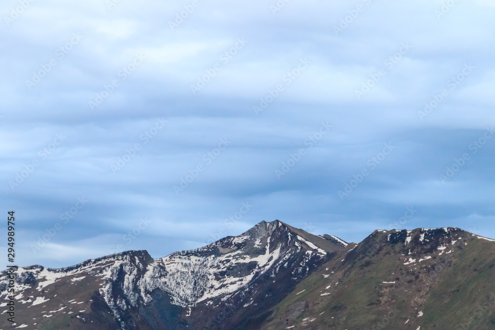 View on the Caucasus mountains in Georgia
