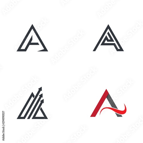 A letter logo template
