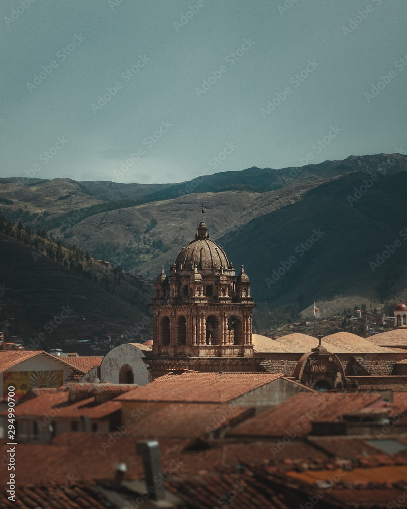 Tower of Santo Domingo church in Cuzco
