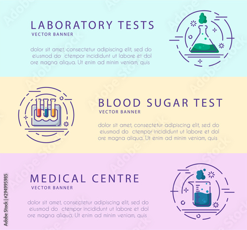 Laboratory Flasks Icon Set