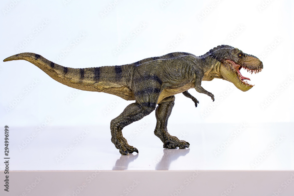 Naklejka premium Na białym tle tyranozaur-rex na białym tle
