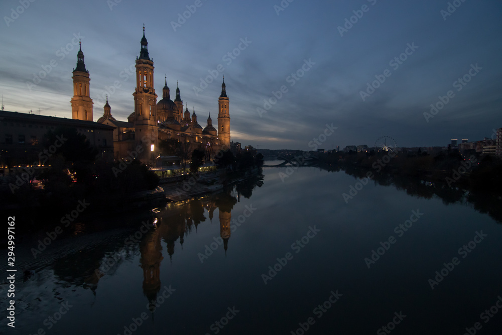 Fototapeta premium night city with its lights