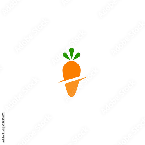 Carrot Logo Icon Design Template Vector Illustration