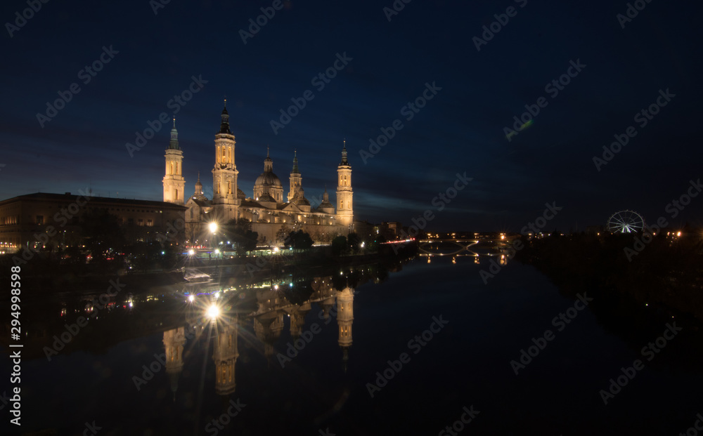 Obraz premium night city with its lights