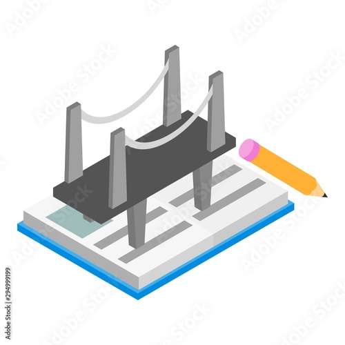 Architecture icon. Isometric illustration of architecture icon vector icon for web