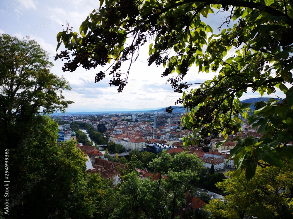 Graz, Altstadt, Sehenswürdigkeiten, Uhrturm, Schlossberg