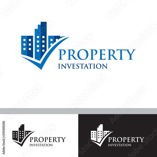 property investation logo for your business, real estate property logo, investment logo