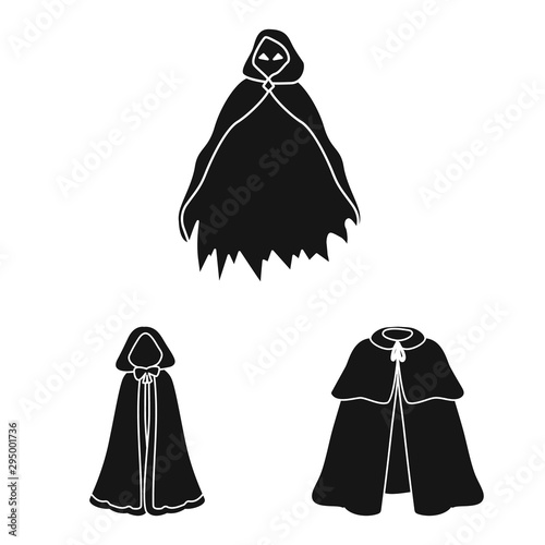 Isolated object of fabric and garment symbol. Collection of fabric and clothes vector icon for stock.