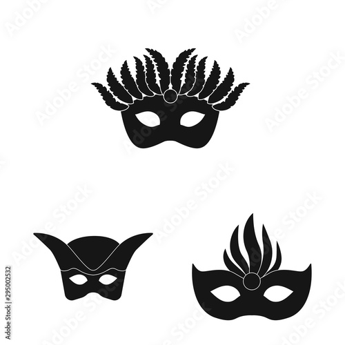 Vector design of luxury and celebration symbol. Set of luxury and hide vector icon for stock.