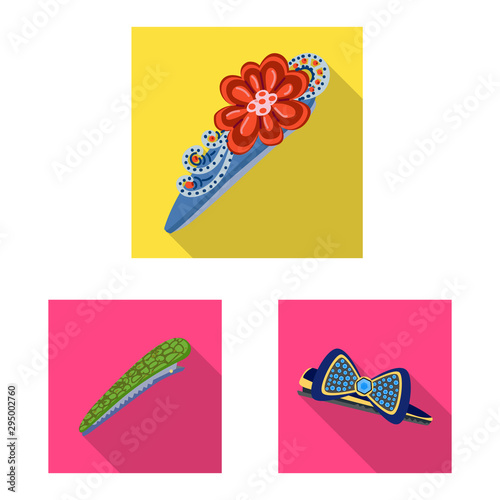 Vector design of beauty and fashion sign. Collection of beauty and female stock symbol for web.