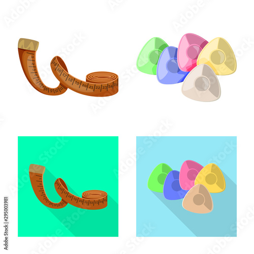 Isolated object of craft and handcraft sign. Collection of craft and industry stock symbol for web.