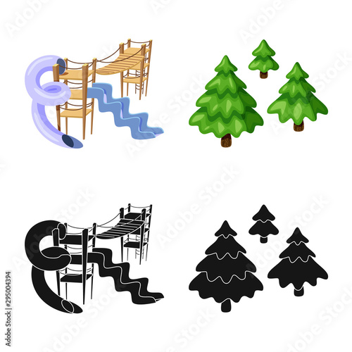 Vector illustration of urban and street logo. Set of urban and relaxation vector icon for stock.