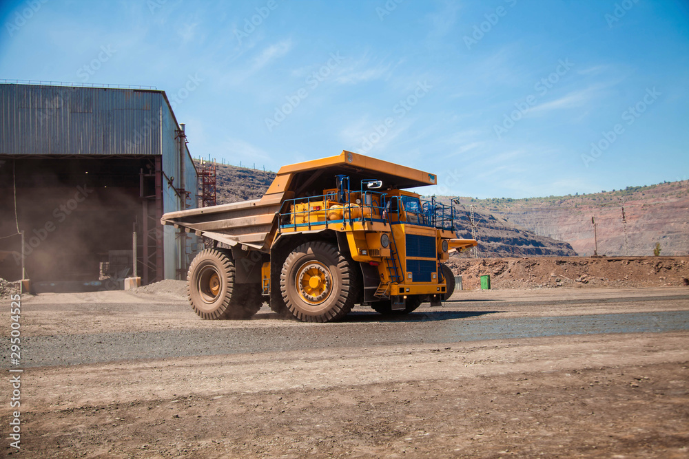 Obraz premium bulldozer at construction site