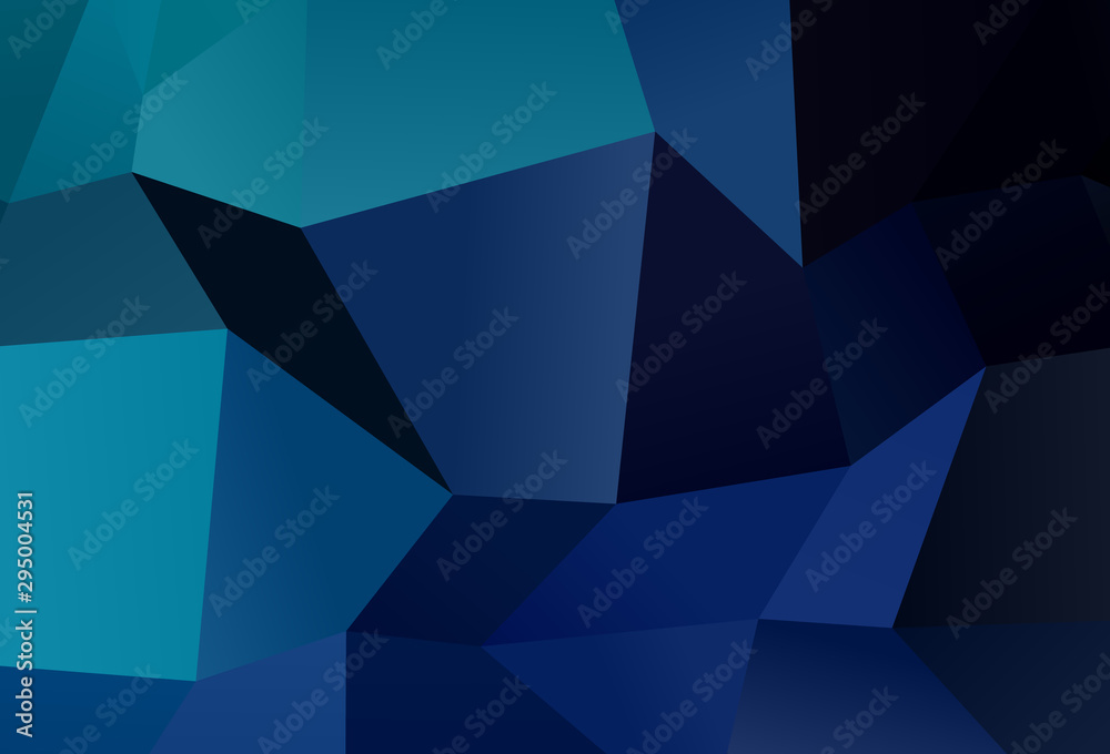 Fototapeta premium Dark BLUE vector texture in rectangular style.