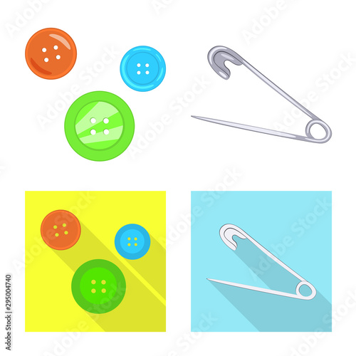 Vector design of craft and handcraft icon. Set of craft and industry stock vector illustration.