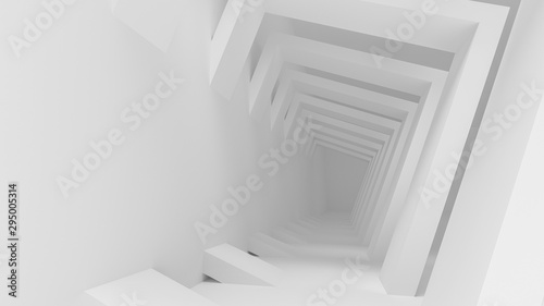 3d White Abstract Background Design. 3d render illustration