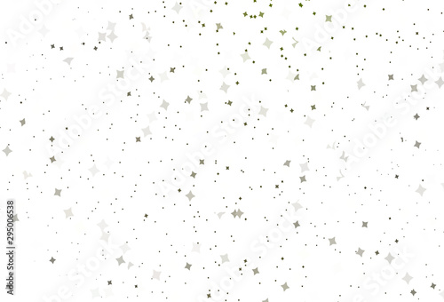 Light Green, Yellow vector background with small and big stars. © smaria2015