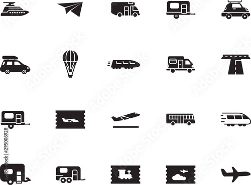 holiday vector icon set such as: avenue, mail, off, map, airliner, wing, coach, school, race, boat, lifestyle, airship, basket, cruise, road, abstract, hot, template, navigation, balloon, coupon