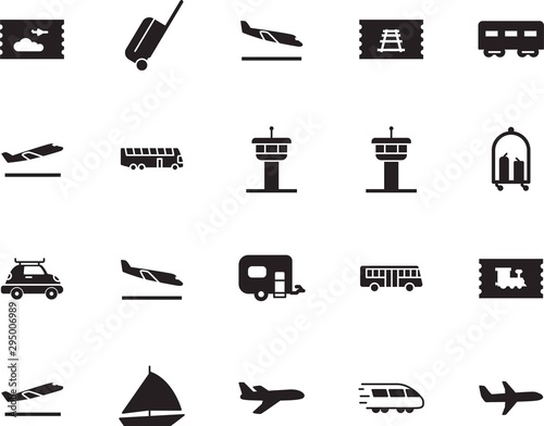 holiday vector icon set such as: automobile, lifestyle, box, action, case, wheel, fast, car, trolley, sail, cart, steel, briefcase, logo, boat, high, home, bullet, sea, mobile, recreation, tickets