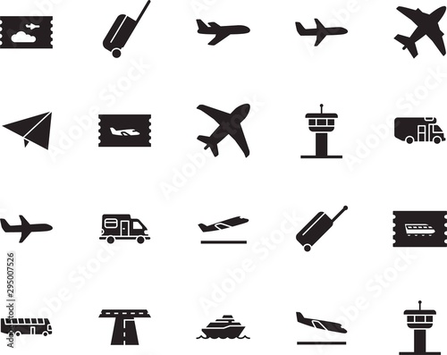holiday vector icon set such as: mail, side, off, company, way, liner, landing, smart, minimal, destination, path, wave, asphalt, cruiser, sea, roadside, arrive, street, bus, template, school, modern