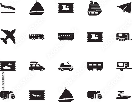 holiday vector icon set such as: icons, coach, bus, school, stop, cruiser, set, liner, jet, side, toy, wing, start, landing, aeroplane, arrivals, traffic, public, vessel, modern, arrive, destination