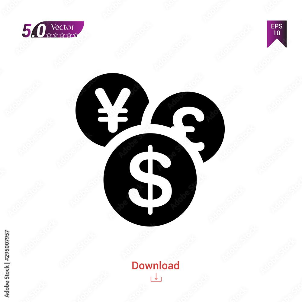 Outline different-currencies icon vector isolated on white background. Graphic design, material-design, office icons, mobile application, logo, user interface. EPS 10 format vector Outline different-currencies icon vector isolated on white background. Graphic design, material-design, office icons, mobile application, logo, user interface. EPS 10 format vector