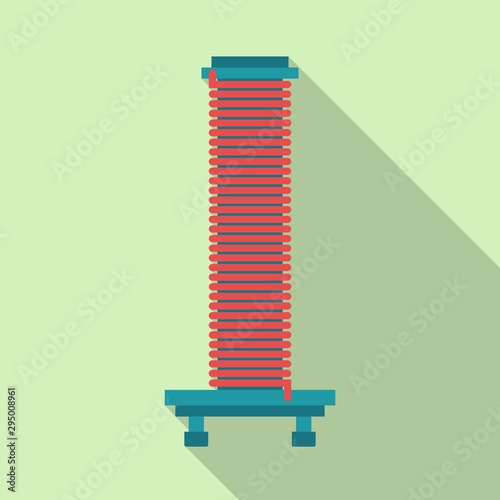 Vector illustration of coil and metal sign. Web element of coil and spiral vector icon for stock.