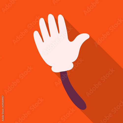 Isolated object of palm and hand symbol. Web element of palm and arm stock symbol for web.