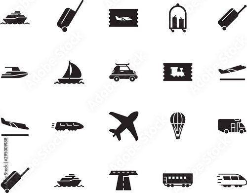 holiday vector icon set such as: asphalt, trolley, departures, box, trailer, road, abstract, silver, navigation, leisure, coupon, nautical, airliner, station, delivery, home, view, landing, hot, roof