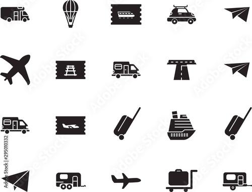 holiday vector icon set such as: company, drive, avenue, traffic, box, path, wave, luxury, family, high, highway, smart, speed, up, trolley, way, boat, navigation, hot, basket, sea, briefcase, map