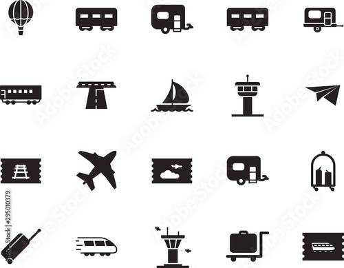 holiday vector icon set such as: bag, race, balloon, street, toy, motion, road, modern, wind, sailboat, navigation, smart, bullet, regatta, basket, ship, minimal, outdoor, fast, map, boat, ocean