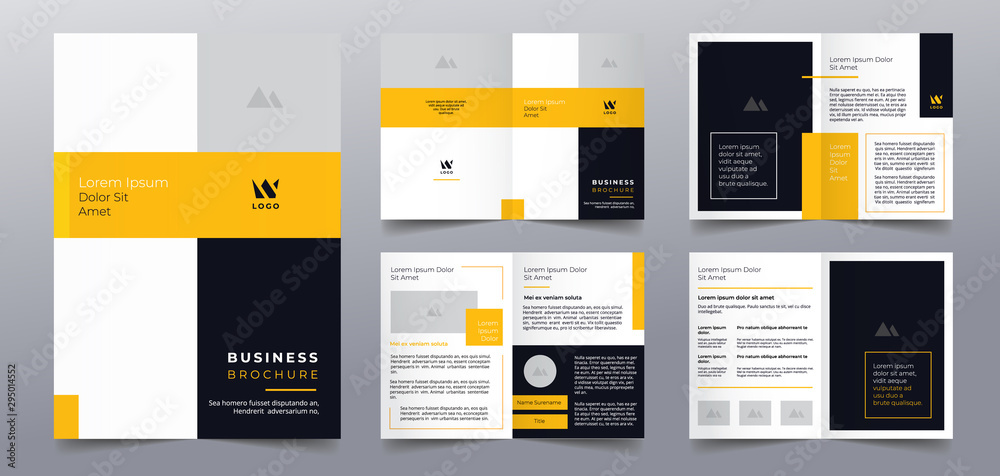 business brochure pages design templates - obrazy, fototapety, plakaty 