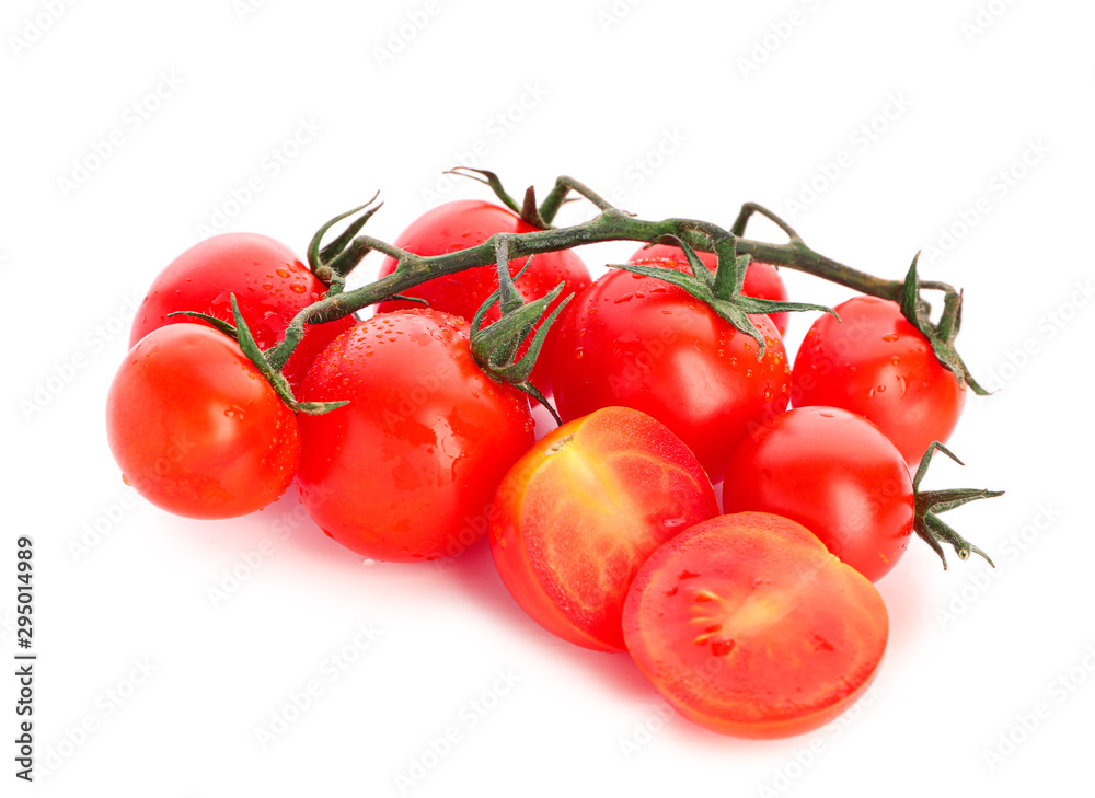 Fresh tomatoes on white background Fresh tomatoes on white background