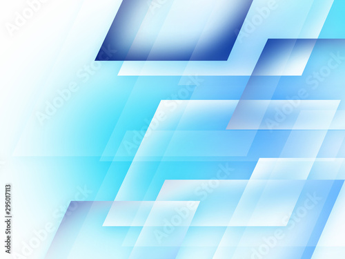 Abstract geometric blue and white color background