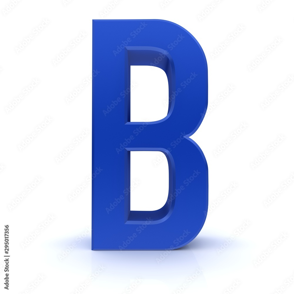 b letter blue sign 3d b letter blue sign 3d