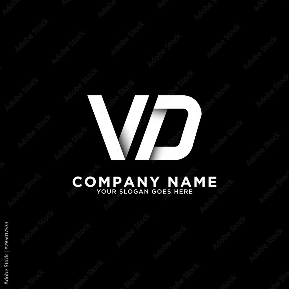 VD letter logo designs, clean and clever logo template VD letter logo designs, clean and clever logo template