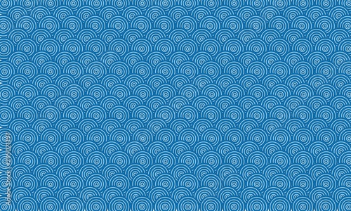 Fondo abstracto geométrico con círculos azules.