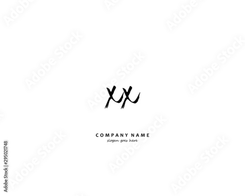  XX Initial handwriting logo vector