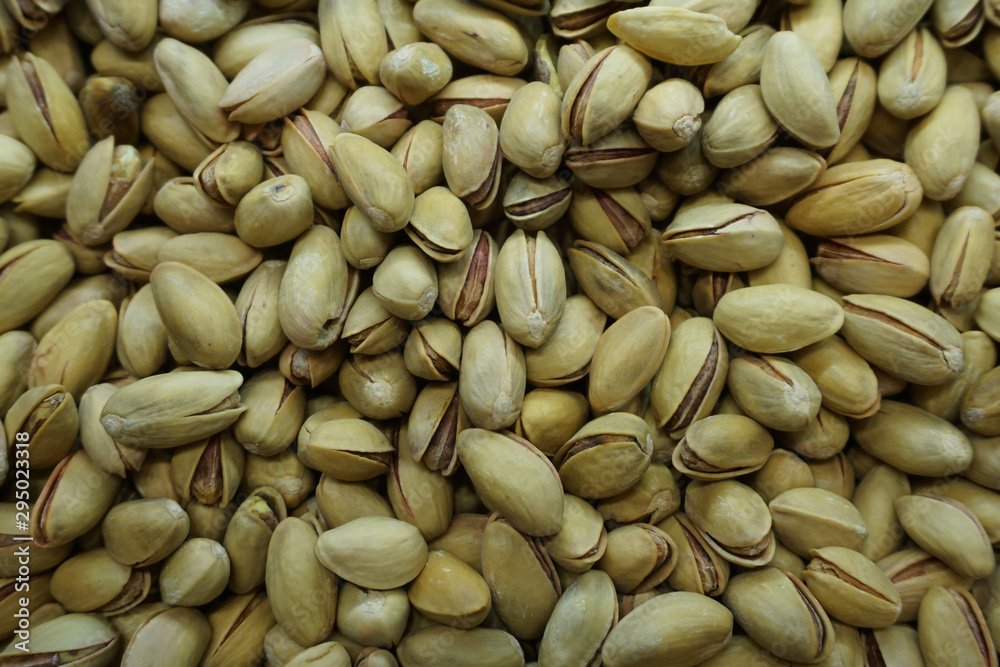Heap of tasty pistachios texture background Heap of tasty pistachios texture background