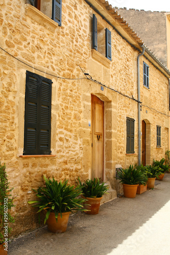 Fototapeta Naklejka Na Ścianę i Meble -  Shutters on a house in Alcudia, Majorca