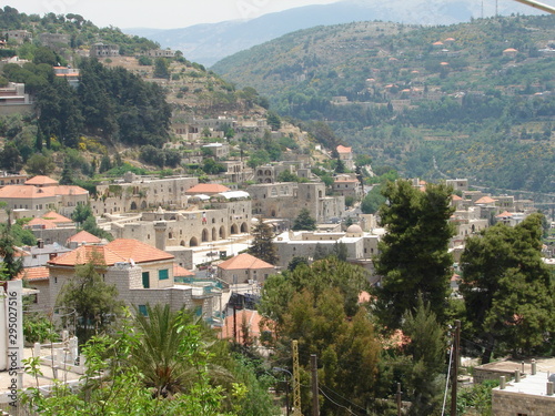 Deir El Qamar village and old architecture in mount Lebanon Middle east © Edds