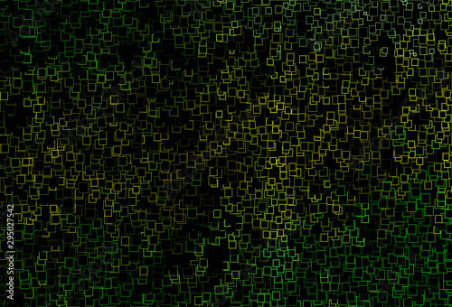 Dark Green, Yellow vector layout with lines, rectangles.