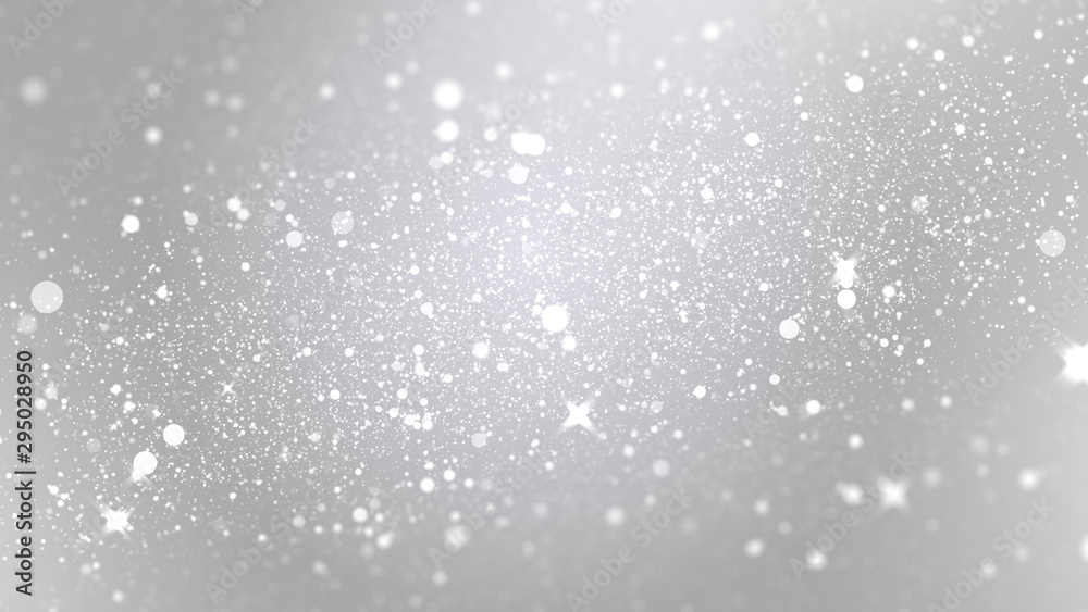 luxury white silver particle glitter abstract background for happy new year and merry christmas festive season